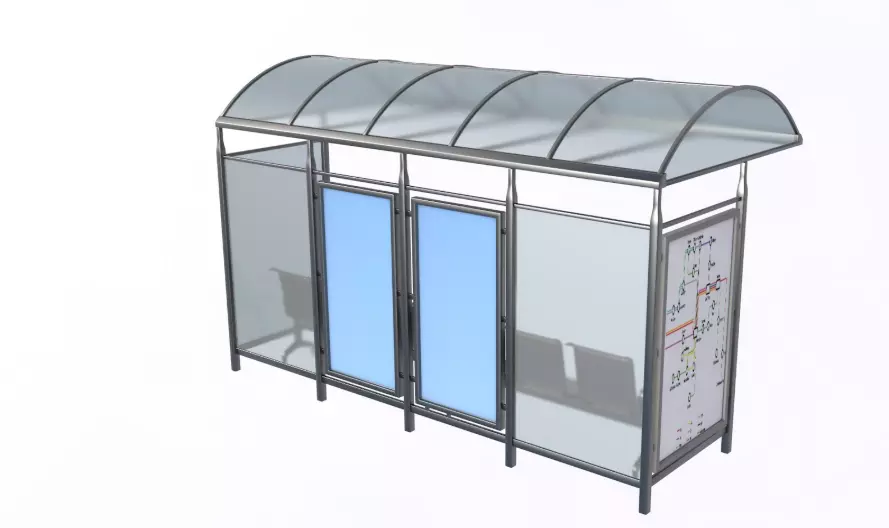 Street Elements Set 3D model_16