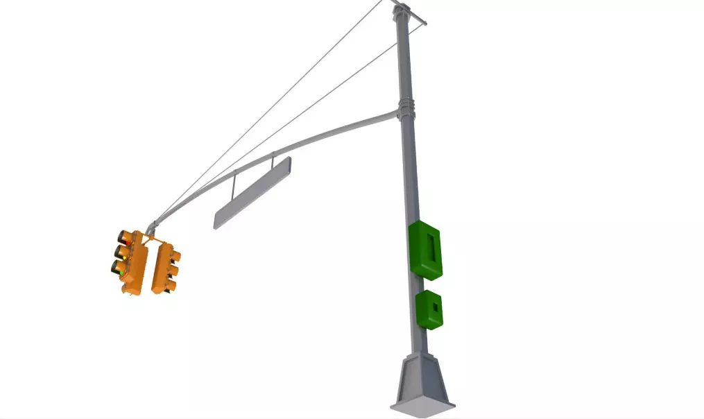 Street Elements Set 3D model_27