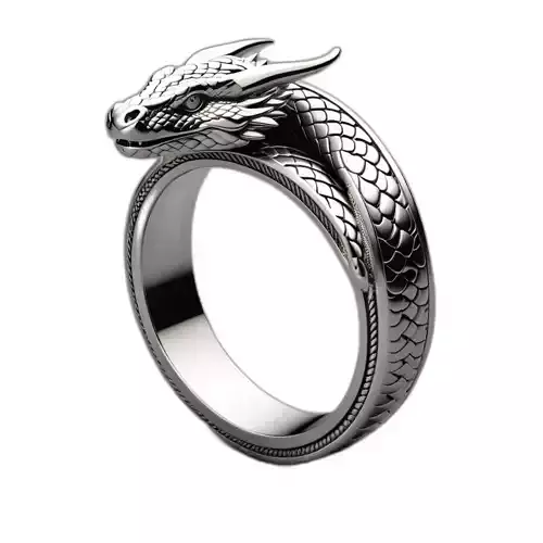 Dragon Ring Fantasy Jewelry Model
