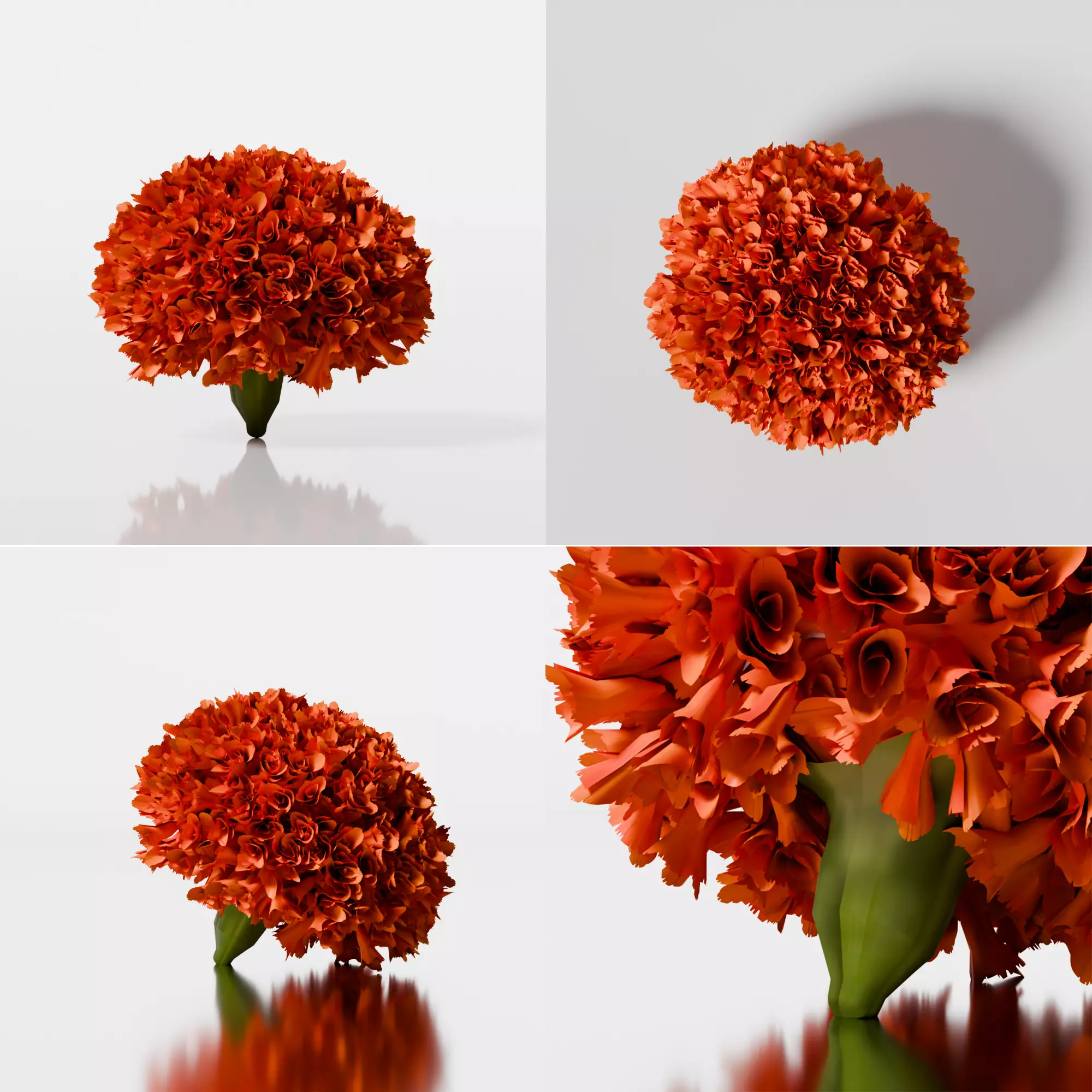 puja props and sweets thali setup Low-poly 3D model_4