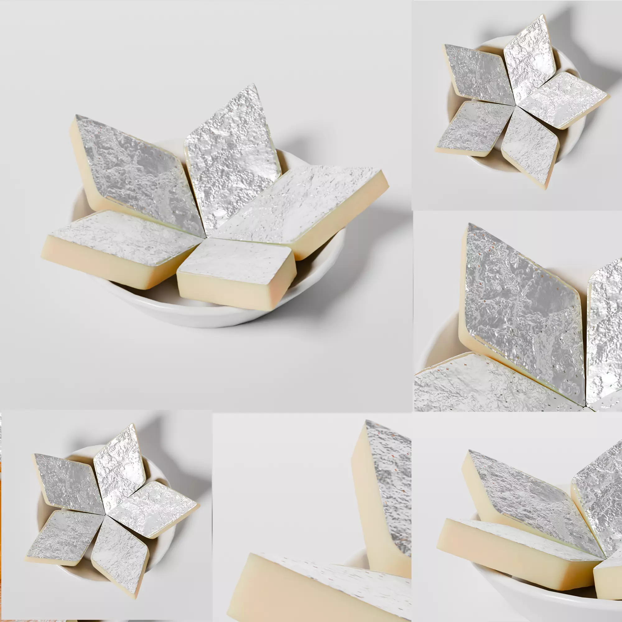 puja props and sweets thali setup Low-poly 3D model_13