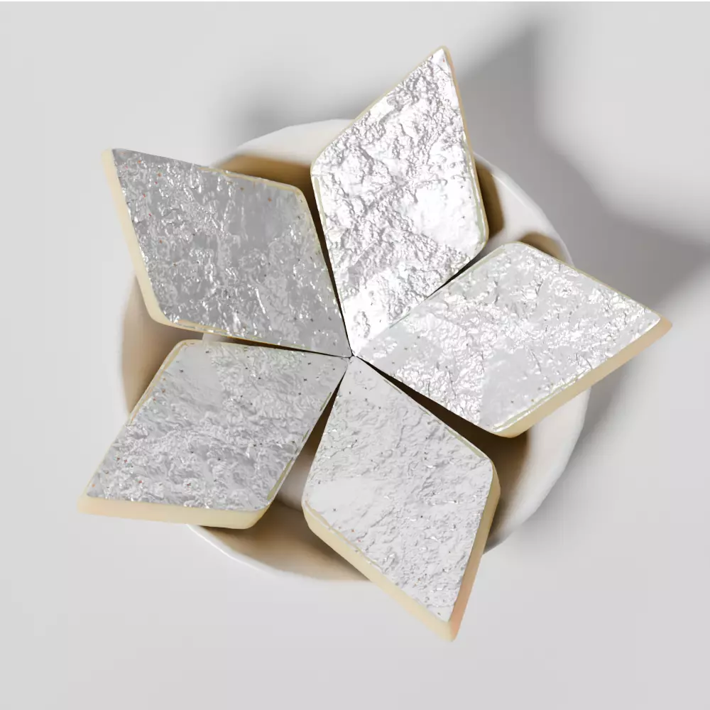 puja props and sweets thali setup Low-poly 3D model_42