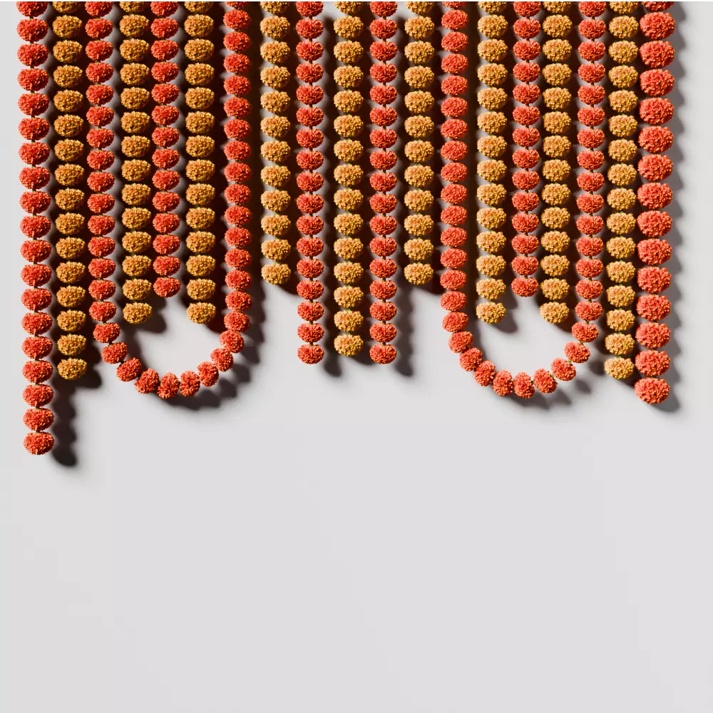 puja props and sweets thali setup Low-poly 3D model_21