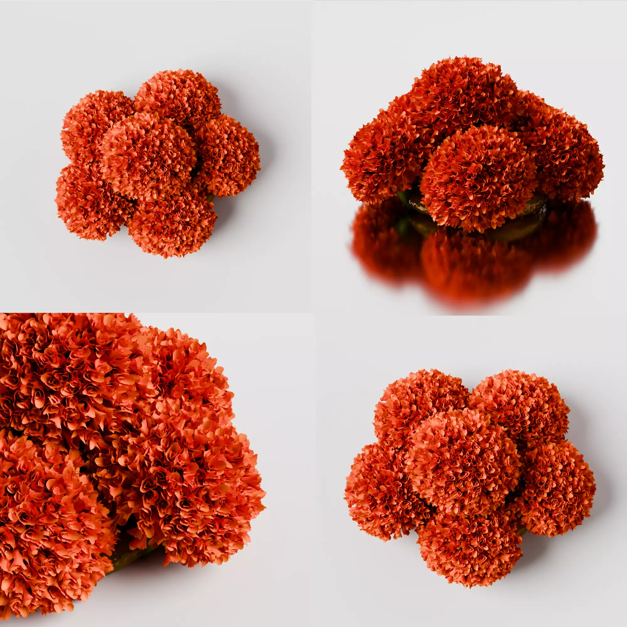 puja props and sweets thali setup Low-poly 3D model_5