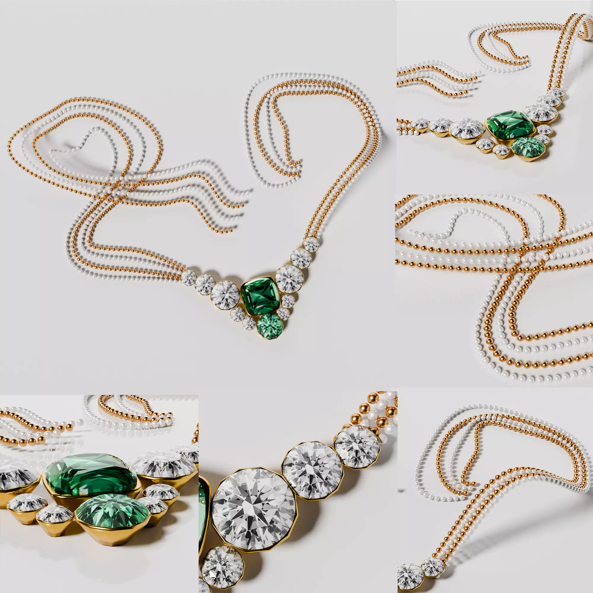 puja props and sweets thali setup Low-poly 3D model_11