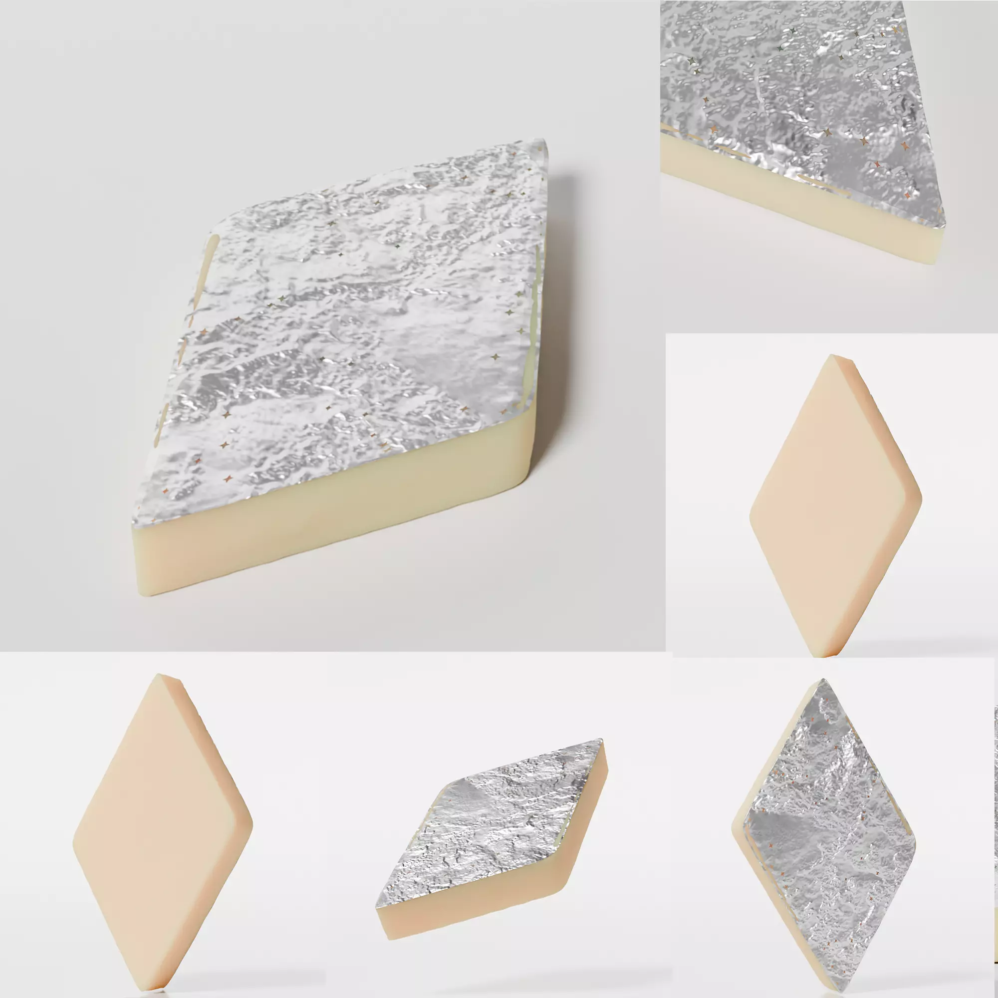 puja props and sweets thali setup Low-poly 3D model_12