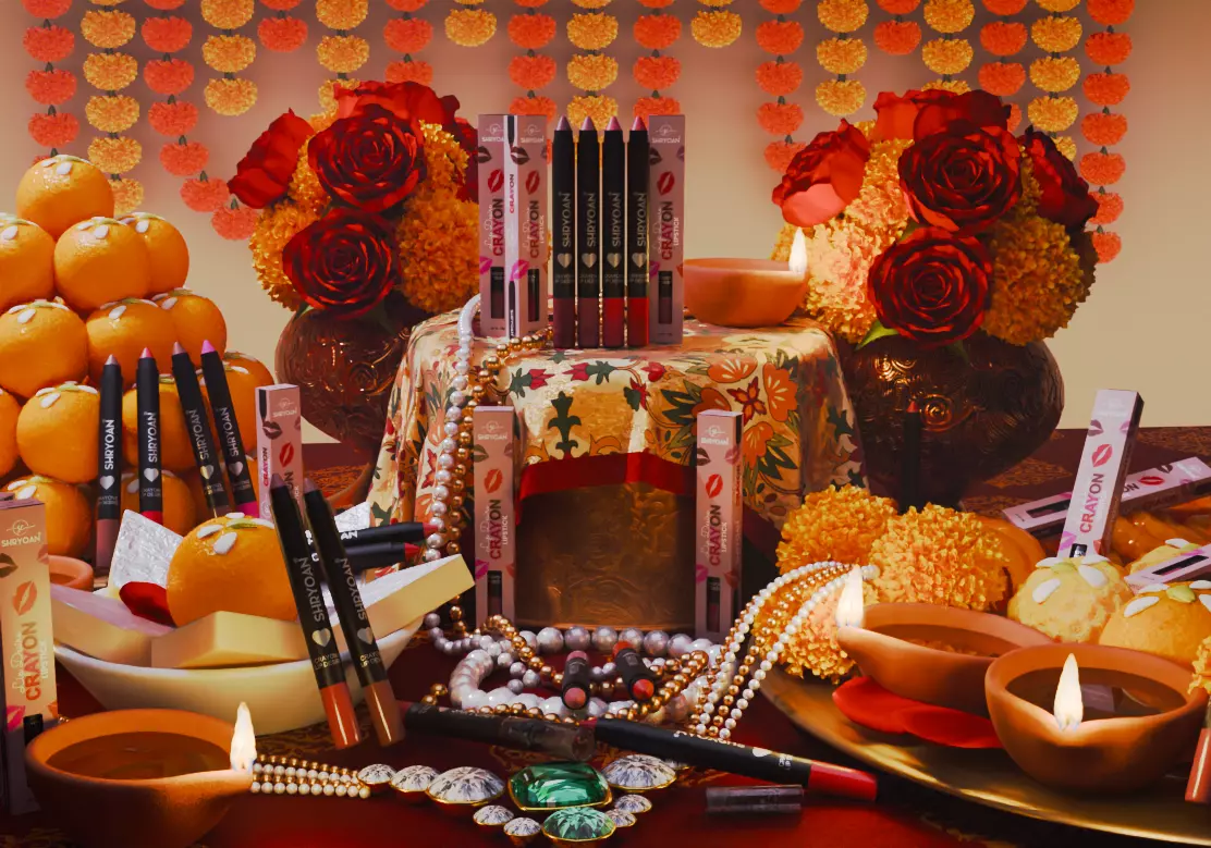 puja props and sweets thali setup Low-poly 3D model_0