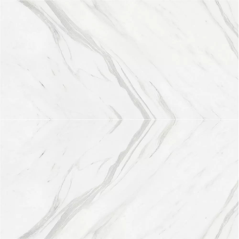 Pure White Marble with Linear Veins Texture_1