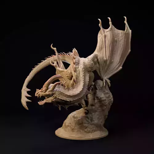 Grimhorn Dragon pre-supported dragon