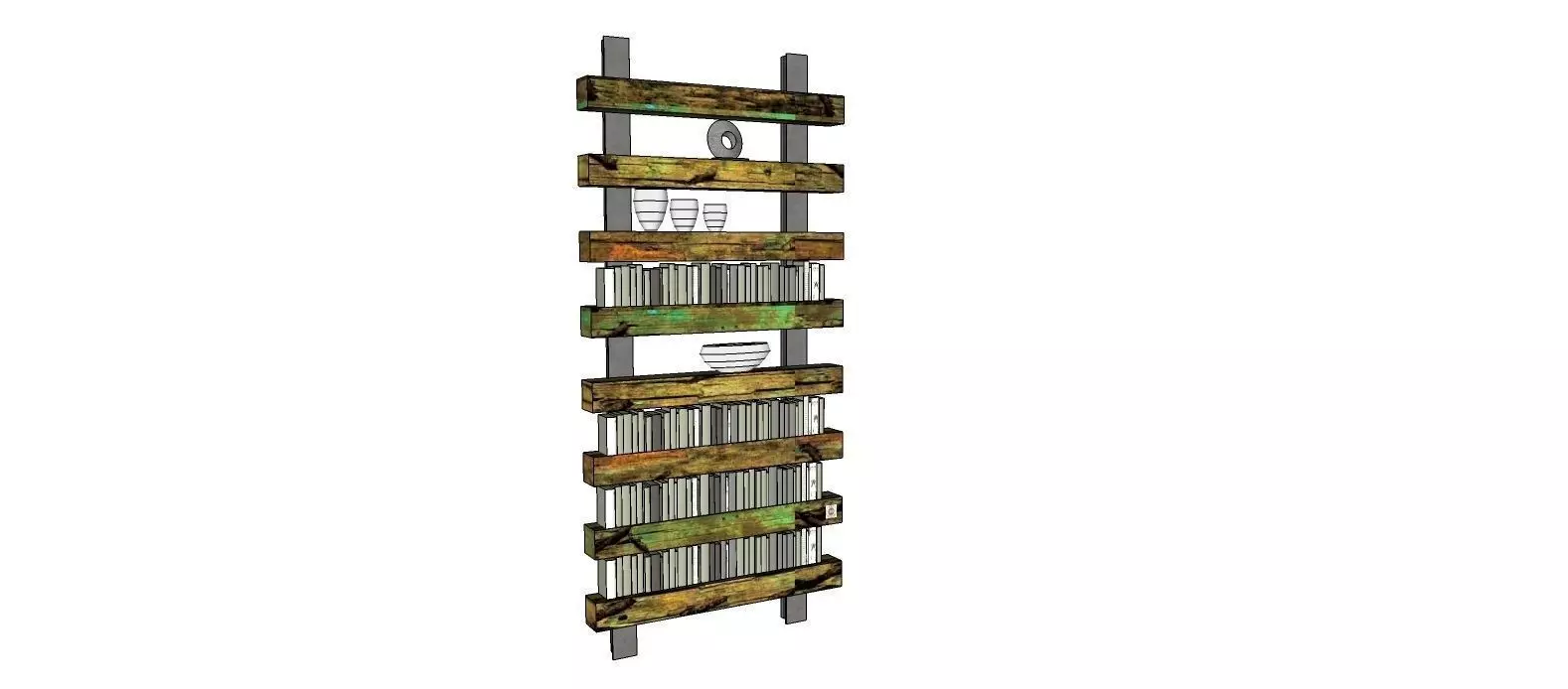 BOOKTRAIN magazine rack 3D model_0