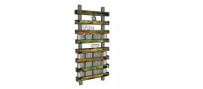 BOOKTRAIN magazine rack 3D model