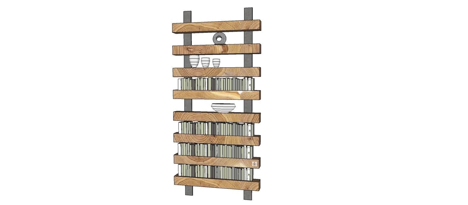 BOOKTRAIN magazine rack 3D model_1