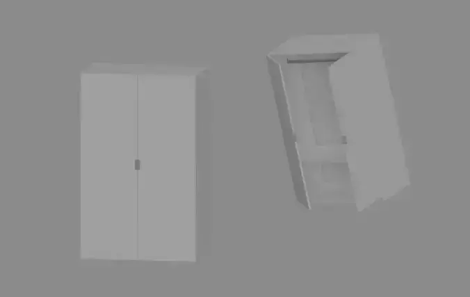 Closet Low-poly 3D model
