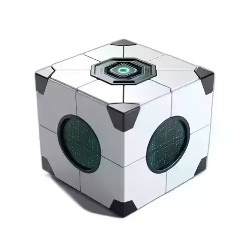 SciFi Data Core Cube