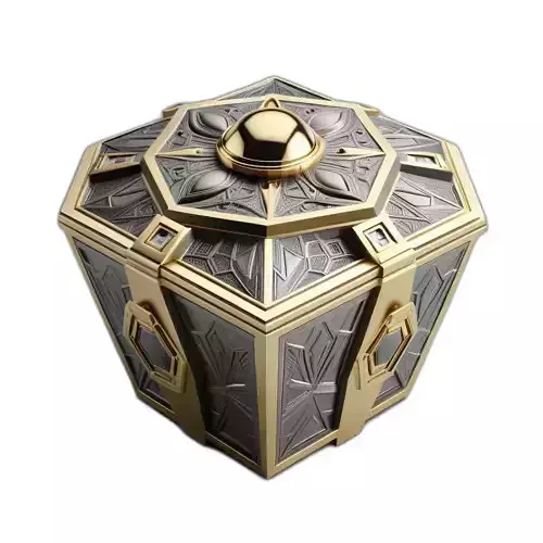 Ornate SciFi Fantasy Treasure Chest