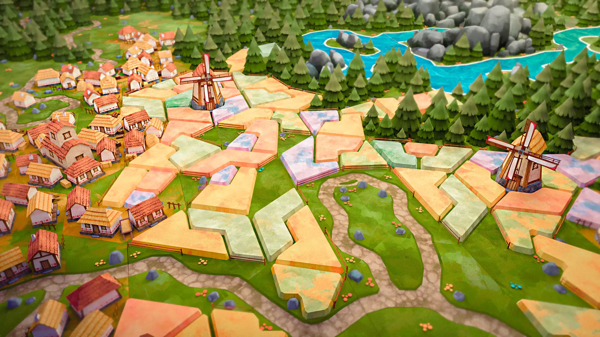 128 Hexlands Low-poly 3D model Low-poly 3D model Low-poly 3D model_0