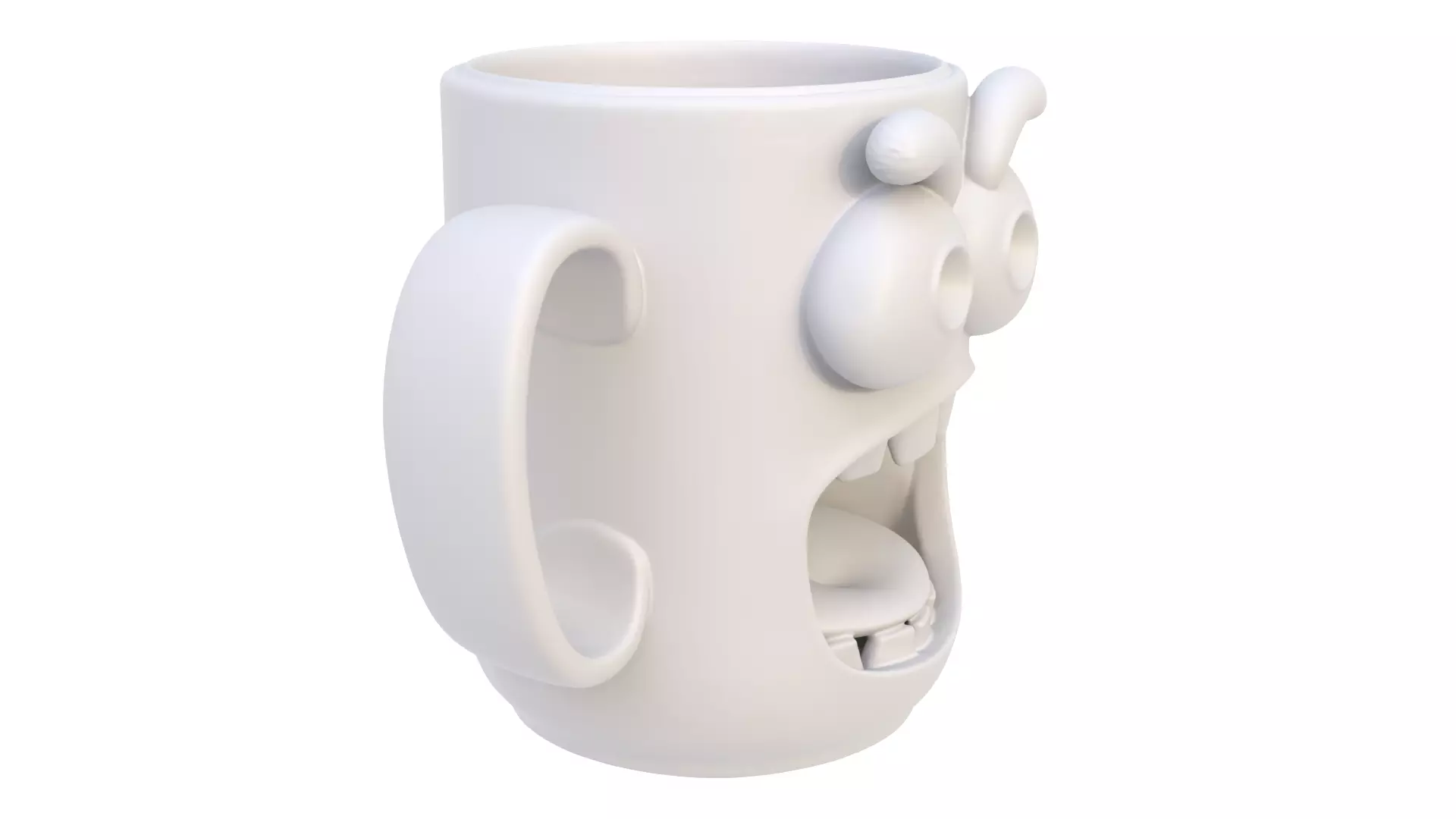 Mug scared 02 3D model_4