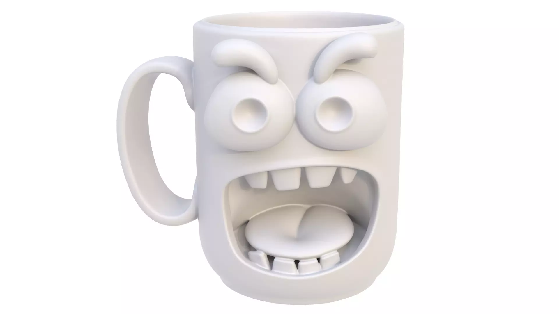 Mug scared 02 3D model_6