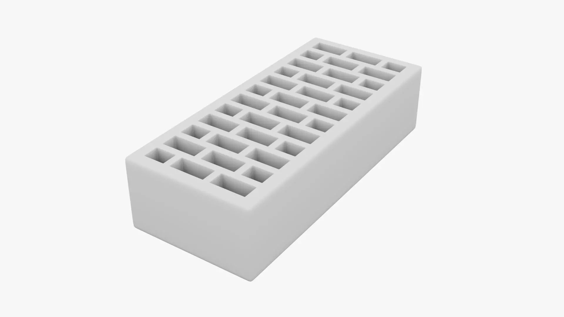 Red Brick 3 Low-poly 3D model_8