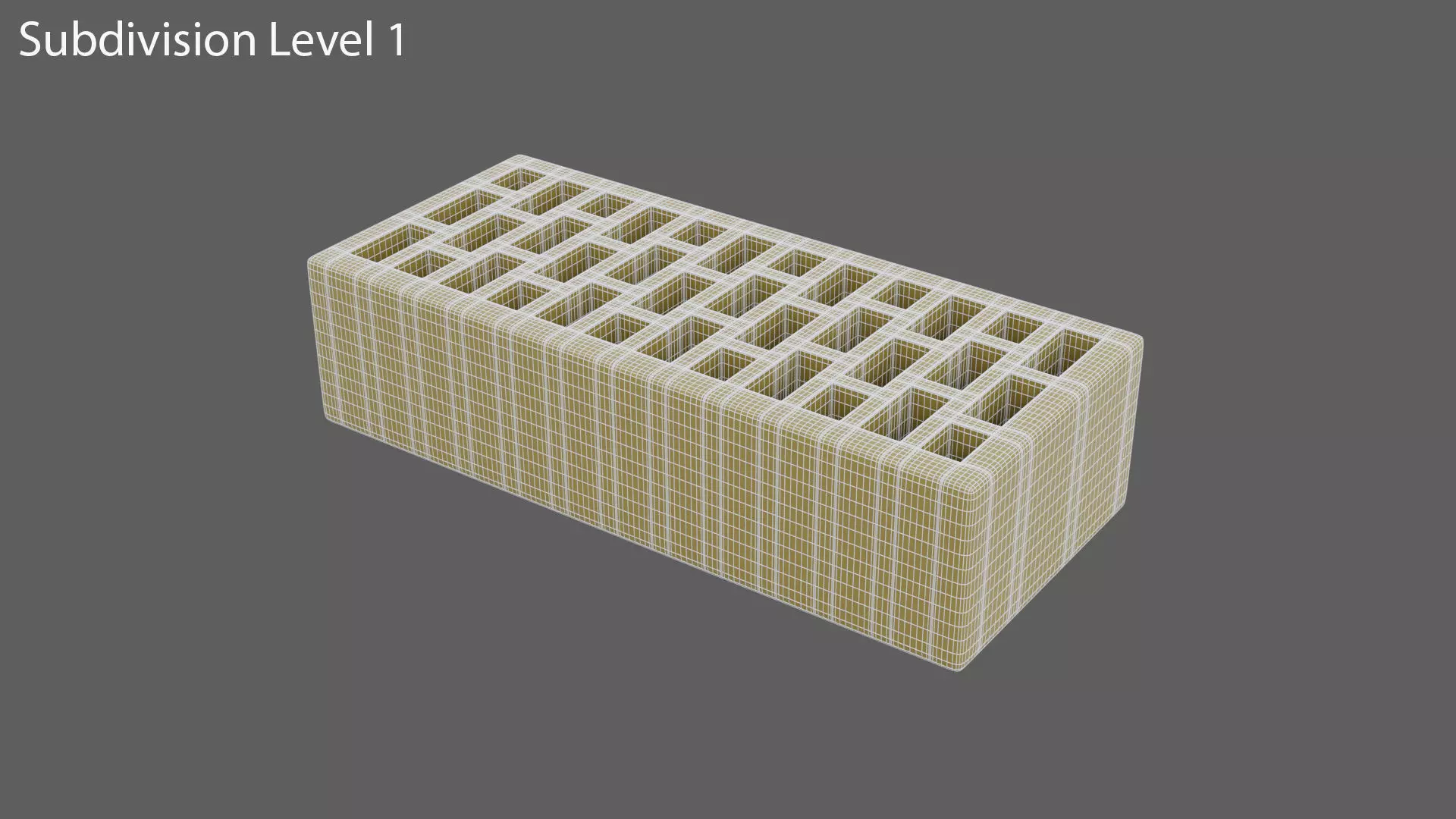 Red Brick 3 Low-poly 3D model_16