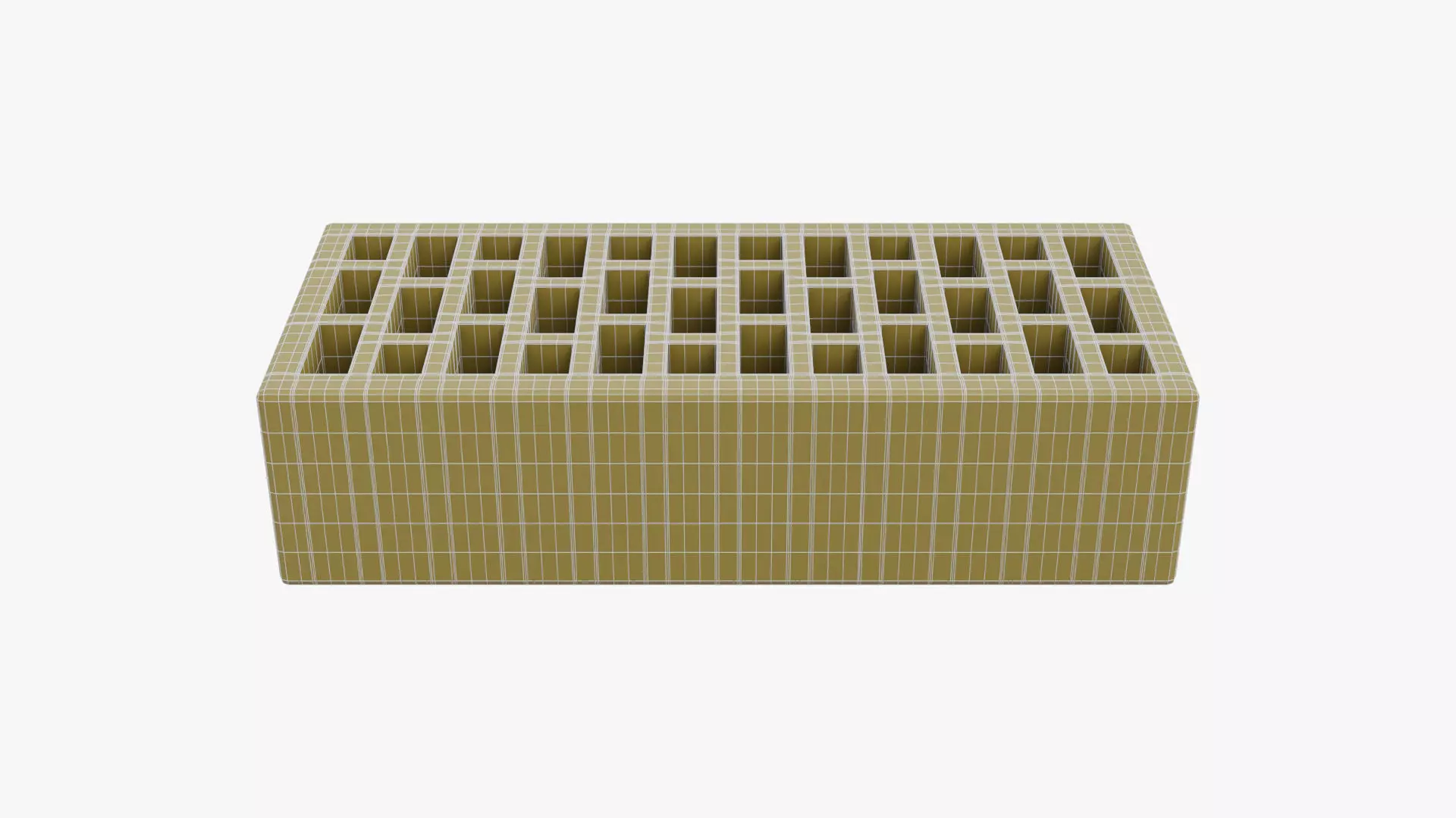 Red Brick 3 Low-poly 3D model_12