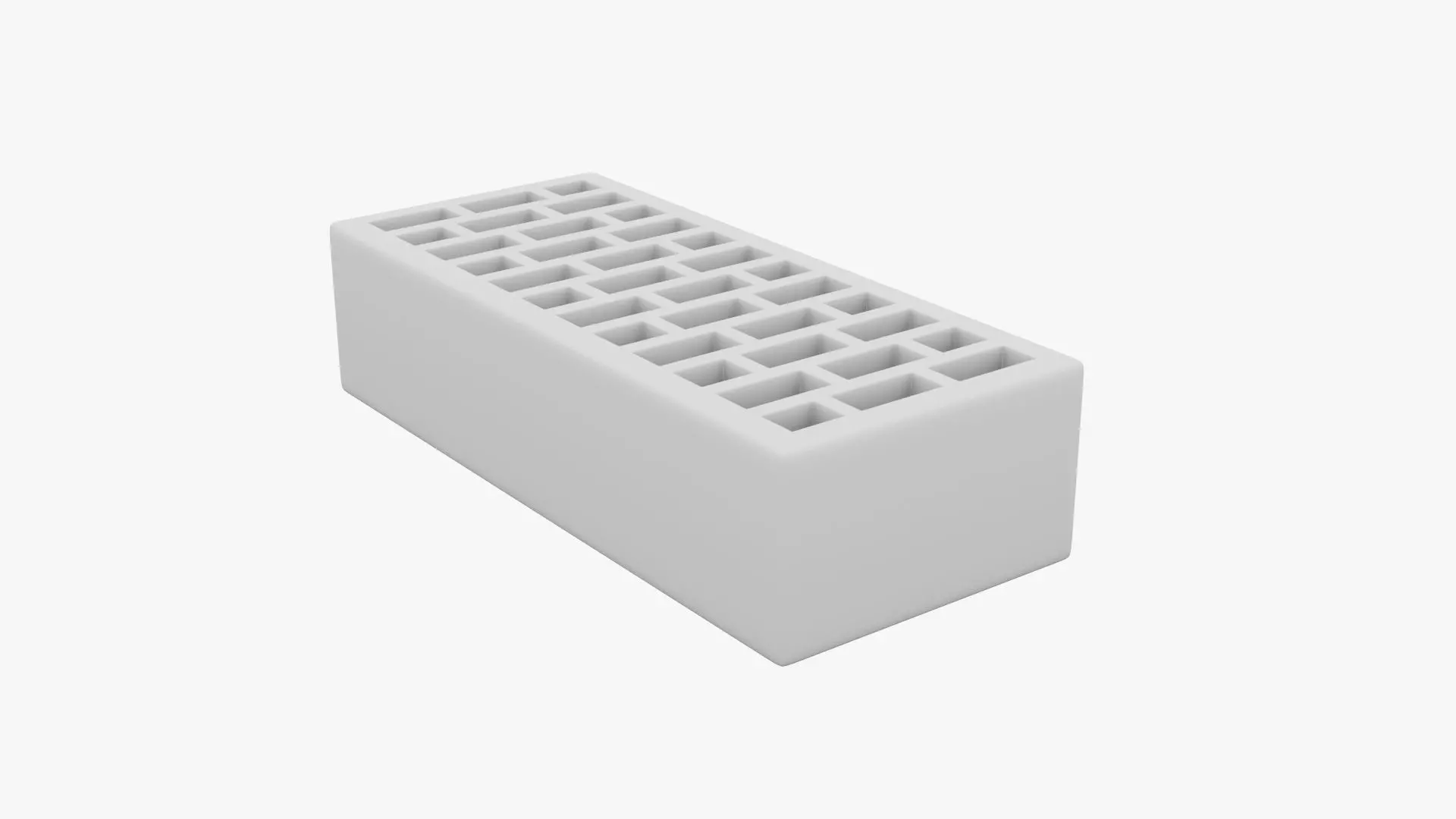 Red Brick 3 Low-poly 3D model_6