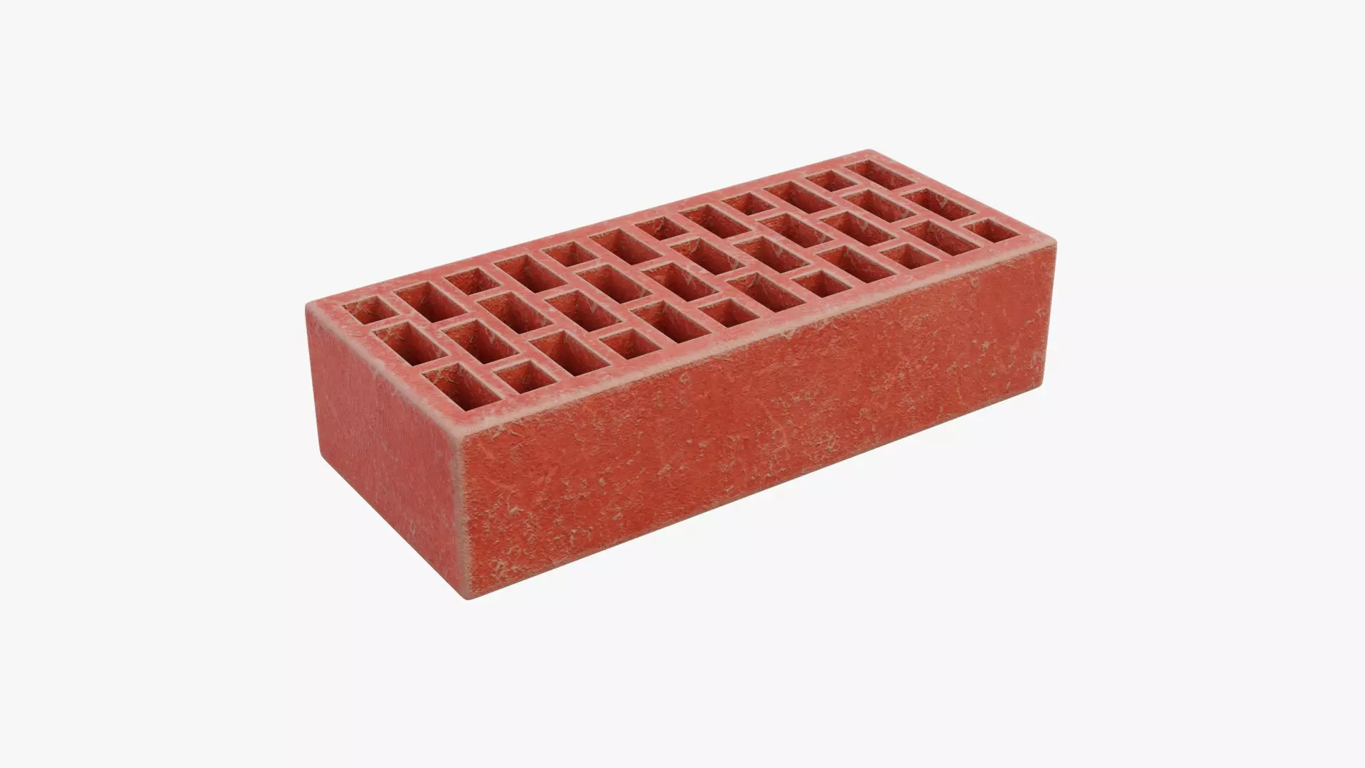 Red Brick 3 Low-poly 3D model_0