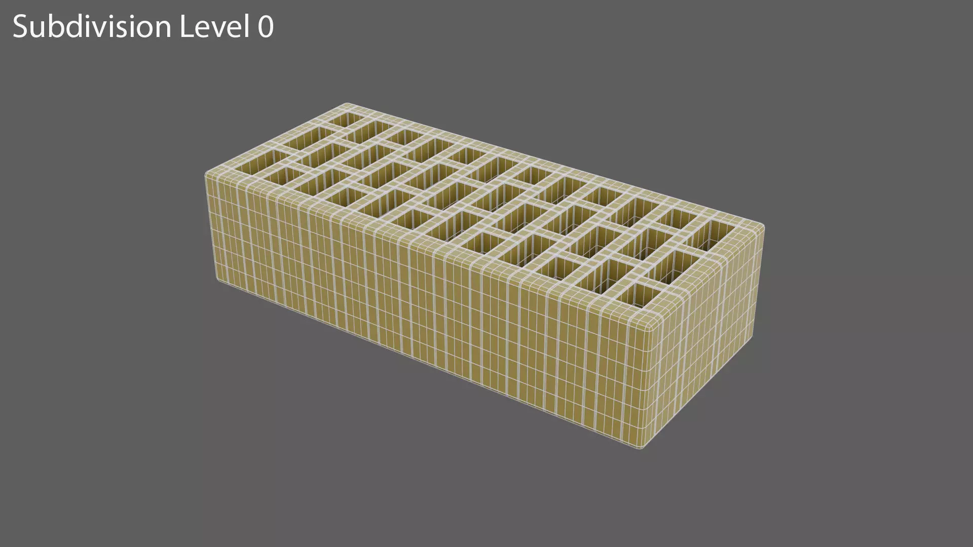 Red Brick 3 Low-poly 3D model_15