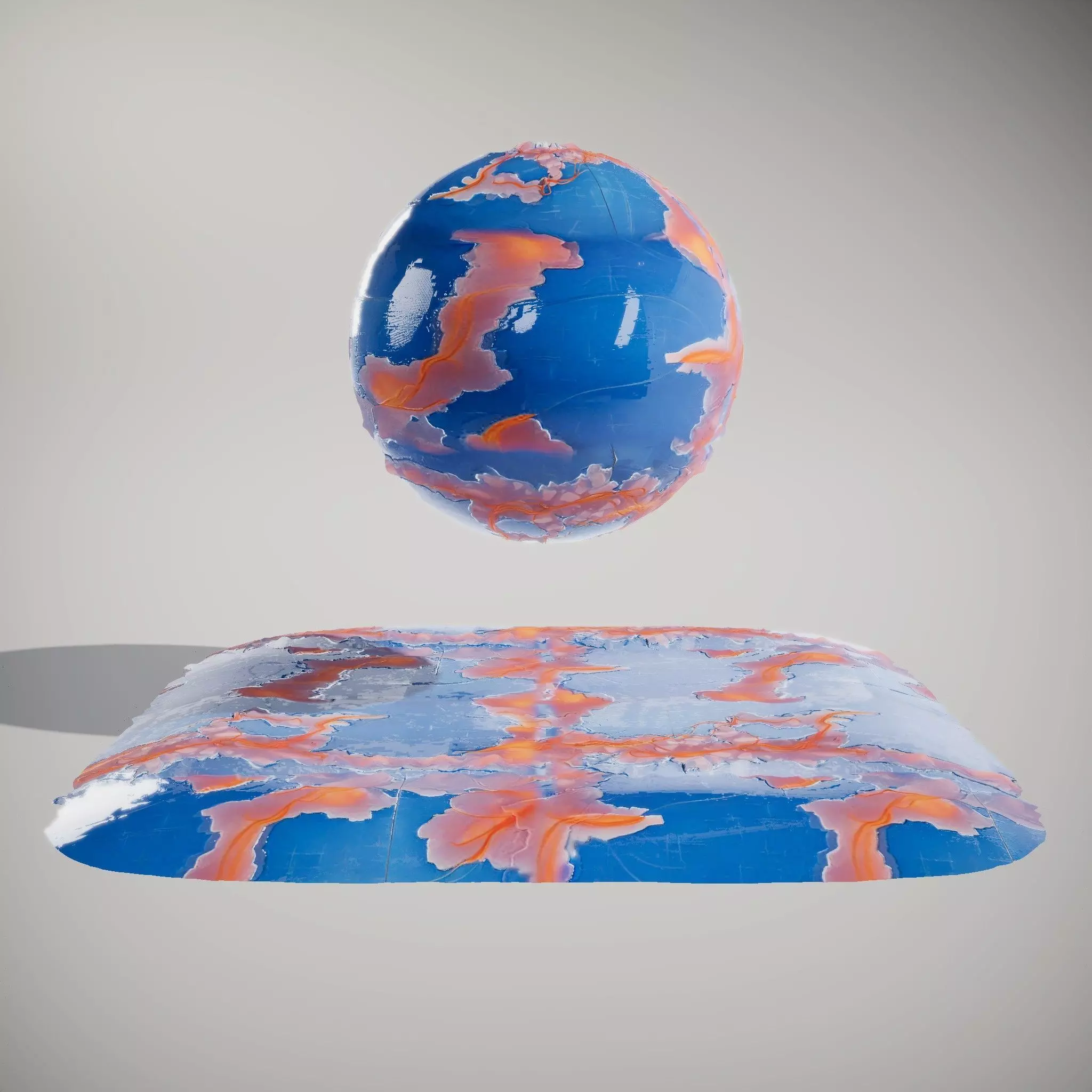 HQ PBR Textures Set Crystalline Electric Veins Texture_2