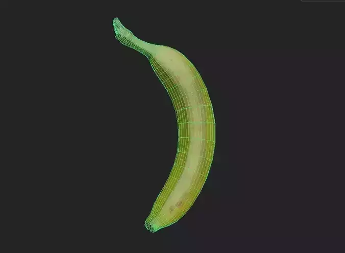 Banana M03 Low-poly 3D model 2