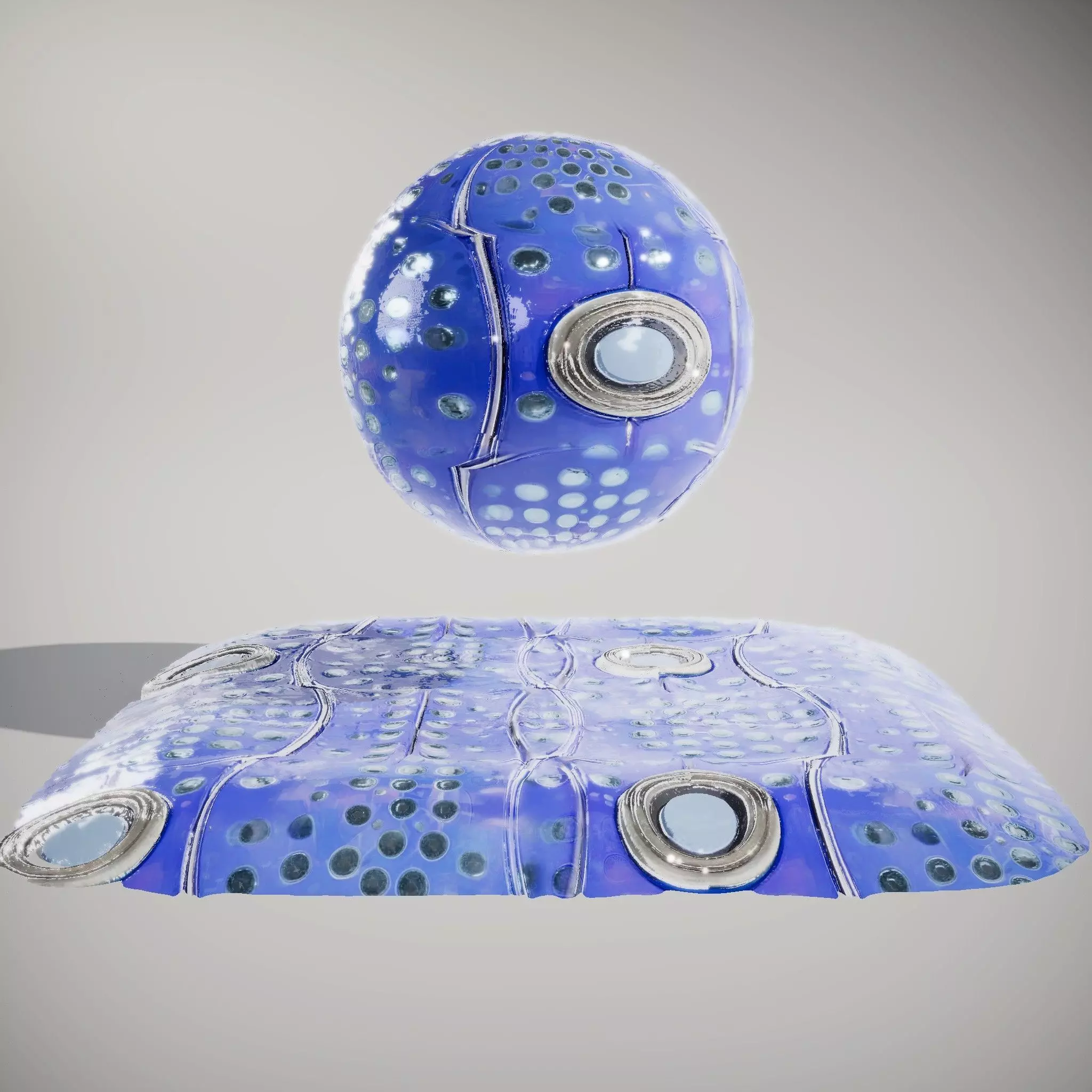 HQ PBR Textures Set Glowing Futuristic Glass Texture_0