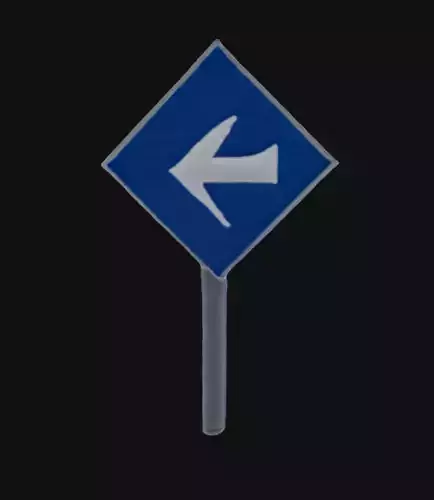 Sign Direction 3D model