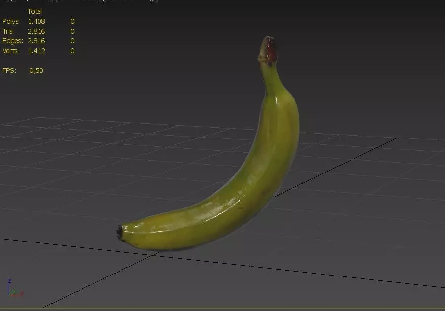 Banana M04 Low-poly 3D model_2