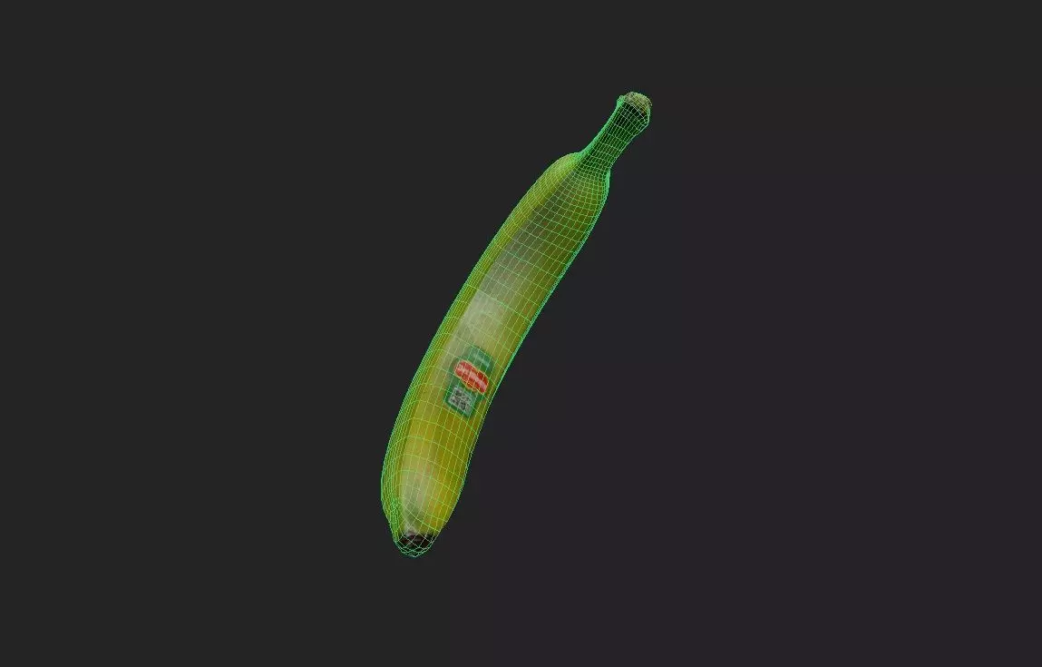 Banana M05 Low-poly 3D model_7
