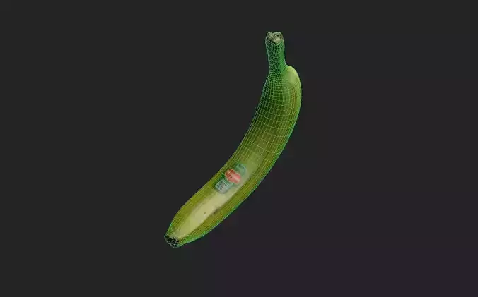 Banana M05 Low-poly 3D model 2