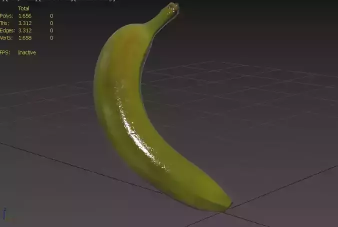 Banana M05 Low-poly 3D model 3