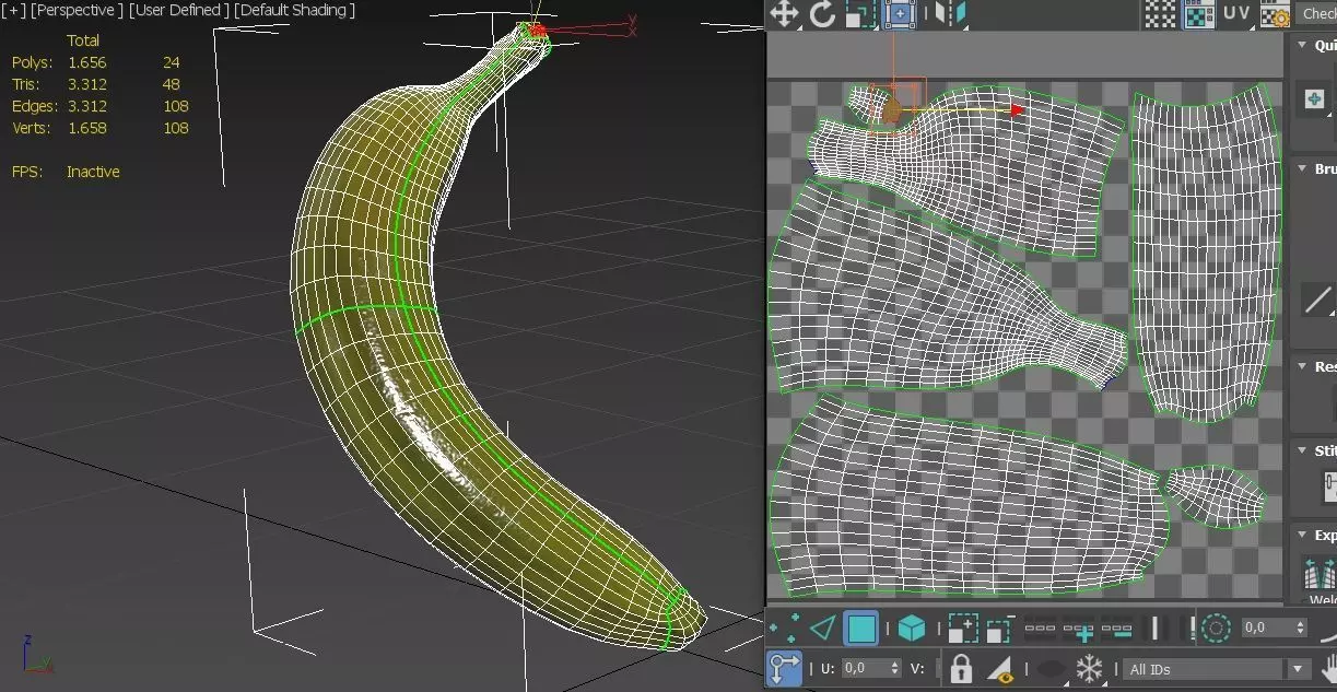 Banana M05 Low-poly 3D model_3