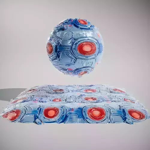 SciFi Panel Futuristic HQ PBR Textures Set