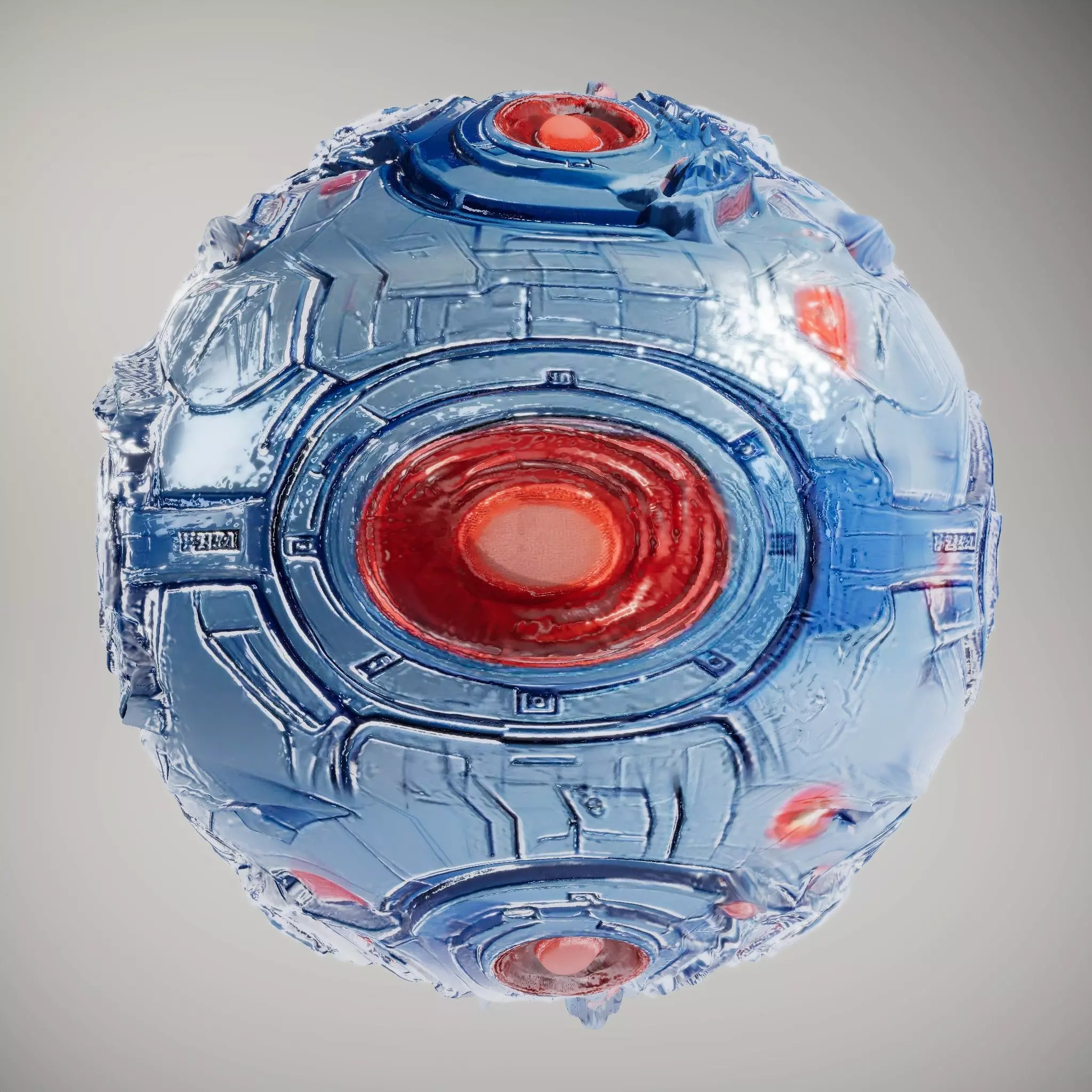 SciFi Panel Futuristic HQ PBR Textures Set Texture_4