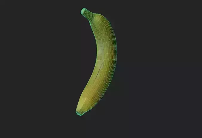 Banana M06 Low-poly 3D model 2