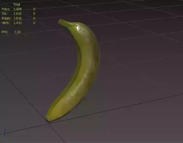Banana M06 Low-poly 3D model 3