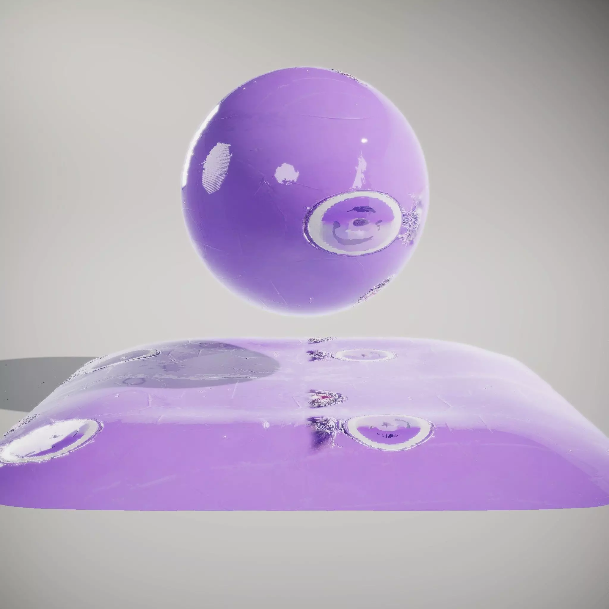 Gemstone Crystal Amethyst HQ PBR Textures Set Texture_0