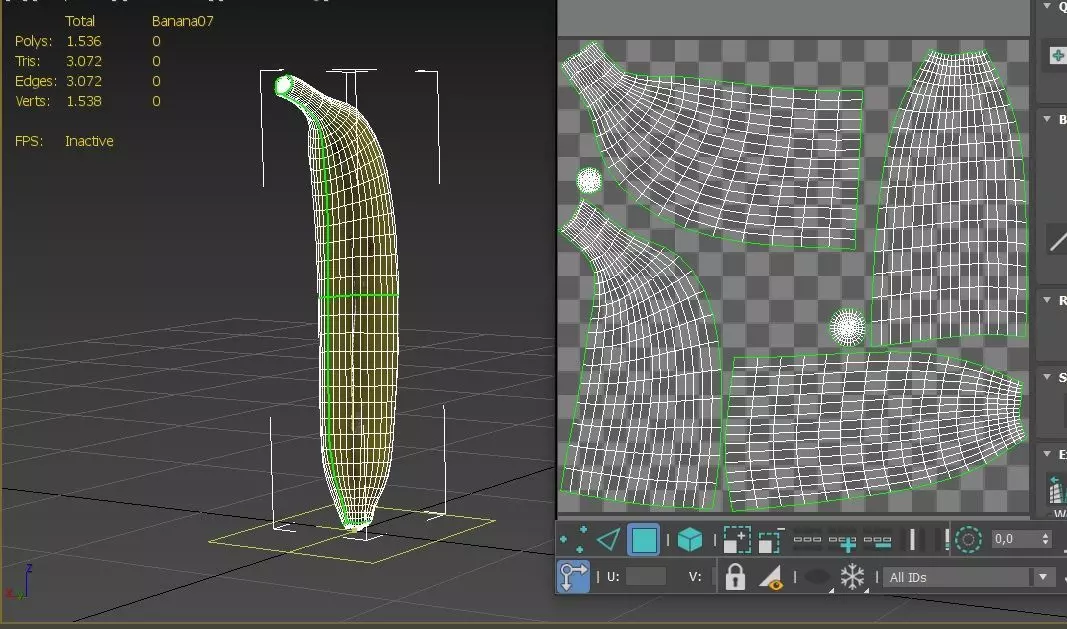 Banana M07 Low-poly 3D model_3