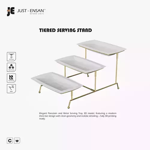 Tiered Serving Stand 3D print model