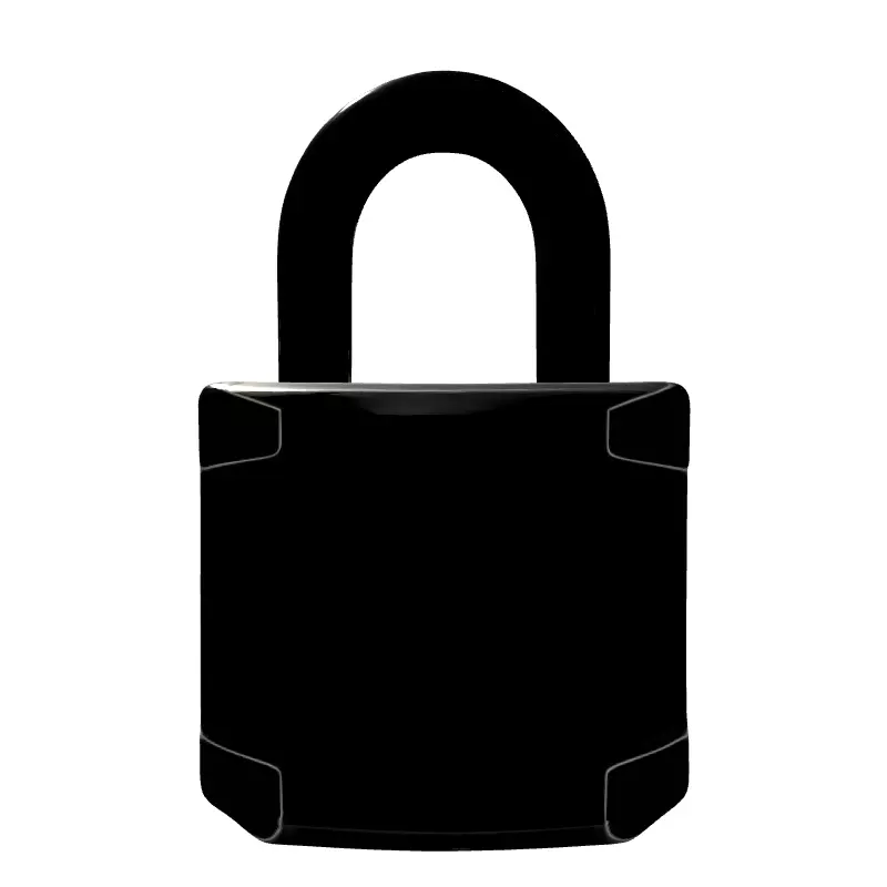 Modern HighDetail Combination Padlock Low-poly 3D model_7