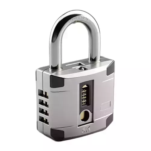 Modern HighDetail Combination Padlock