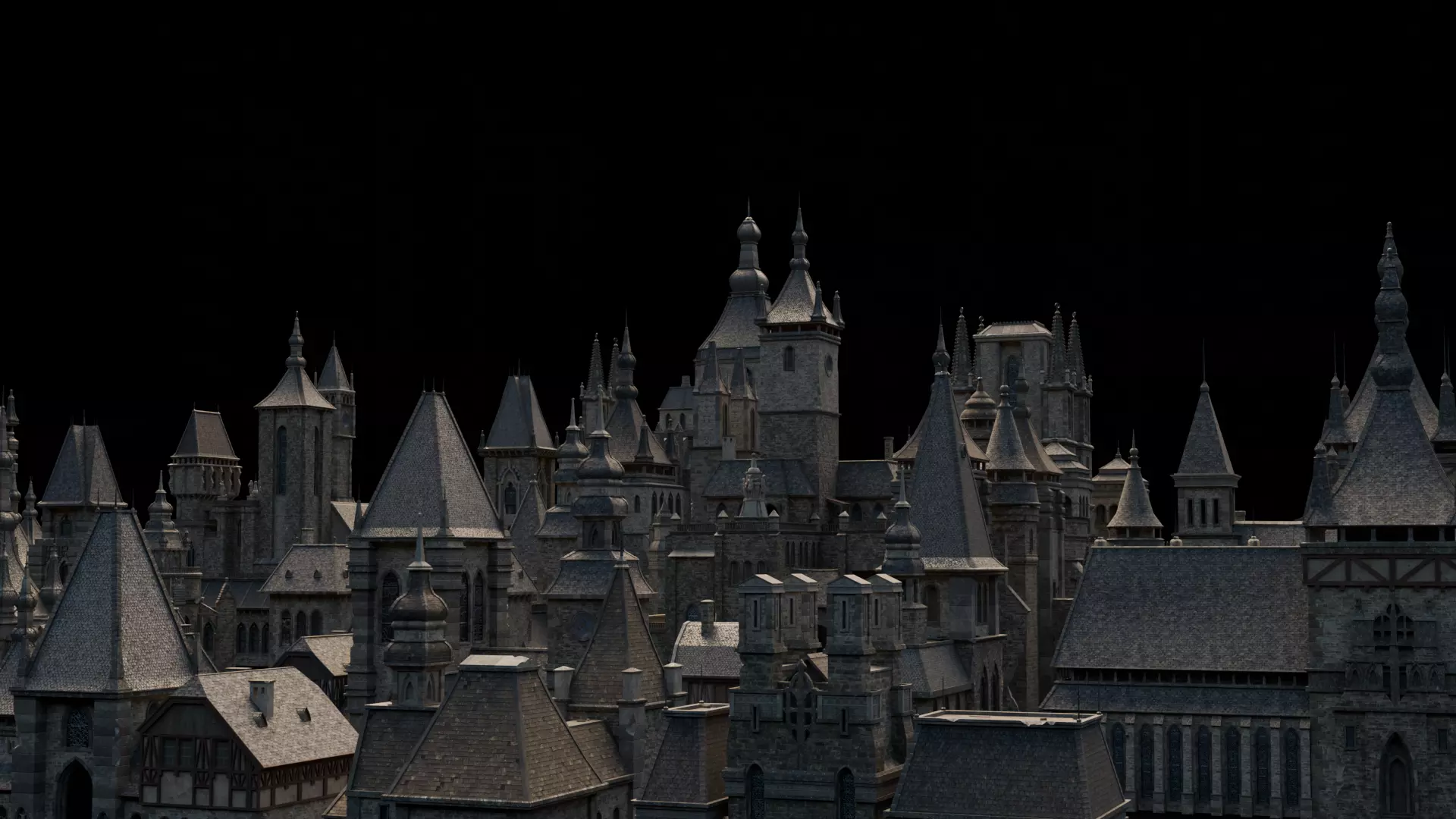 Dark Fantasy House 3D Model Collection_7