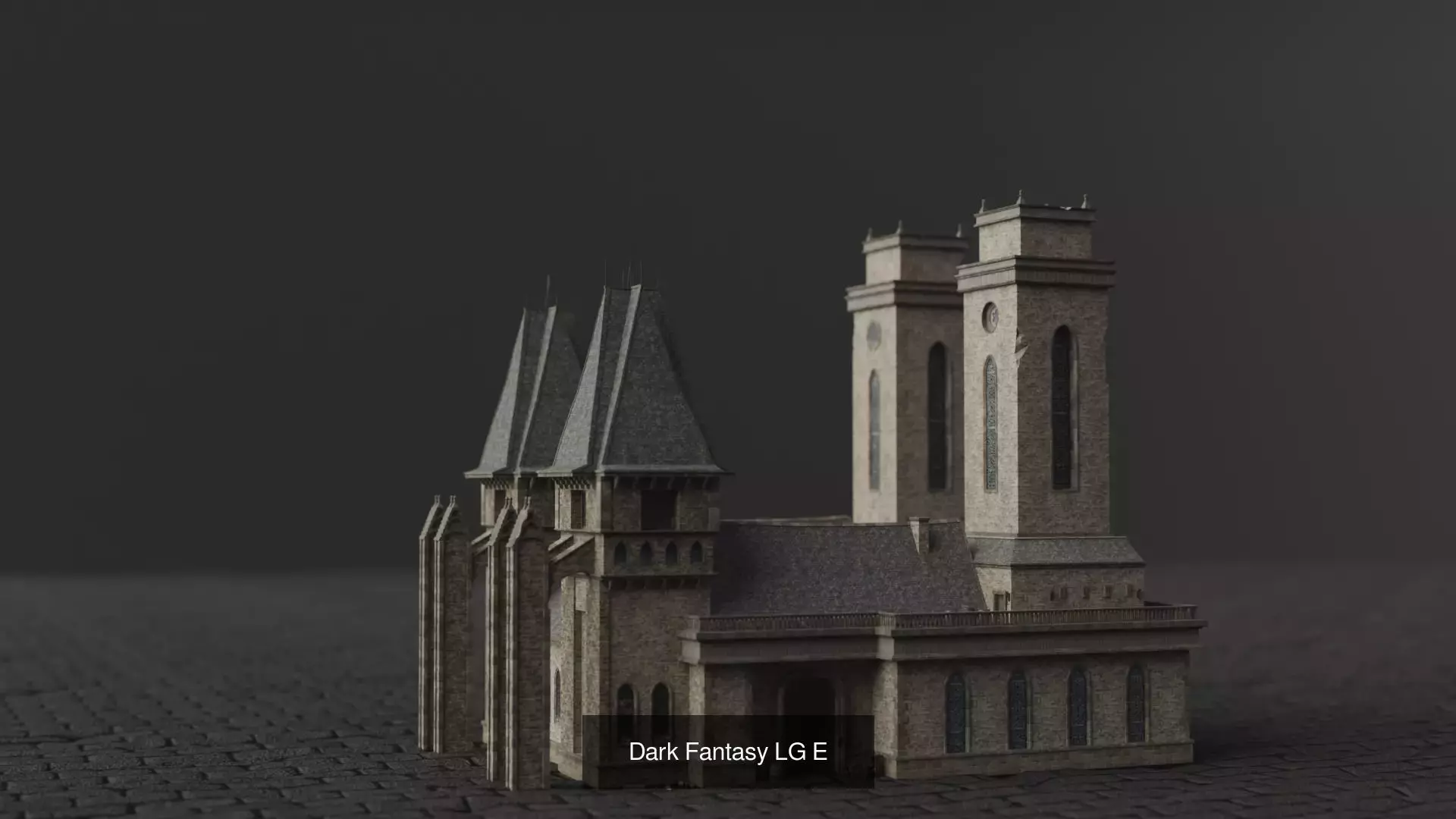 Dark Fantasy House 3D Model Collection_11