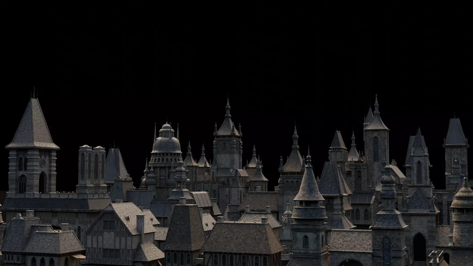 Dark Fantasy House 3D Model Collection_2