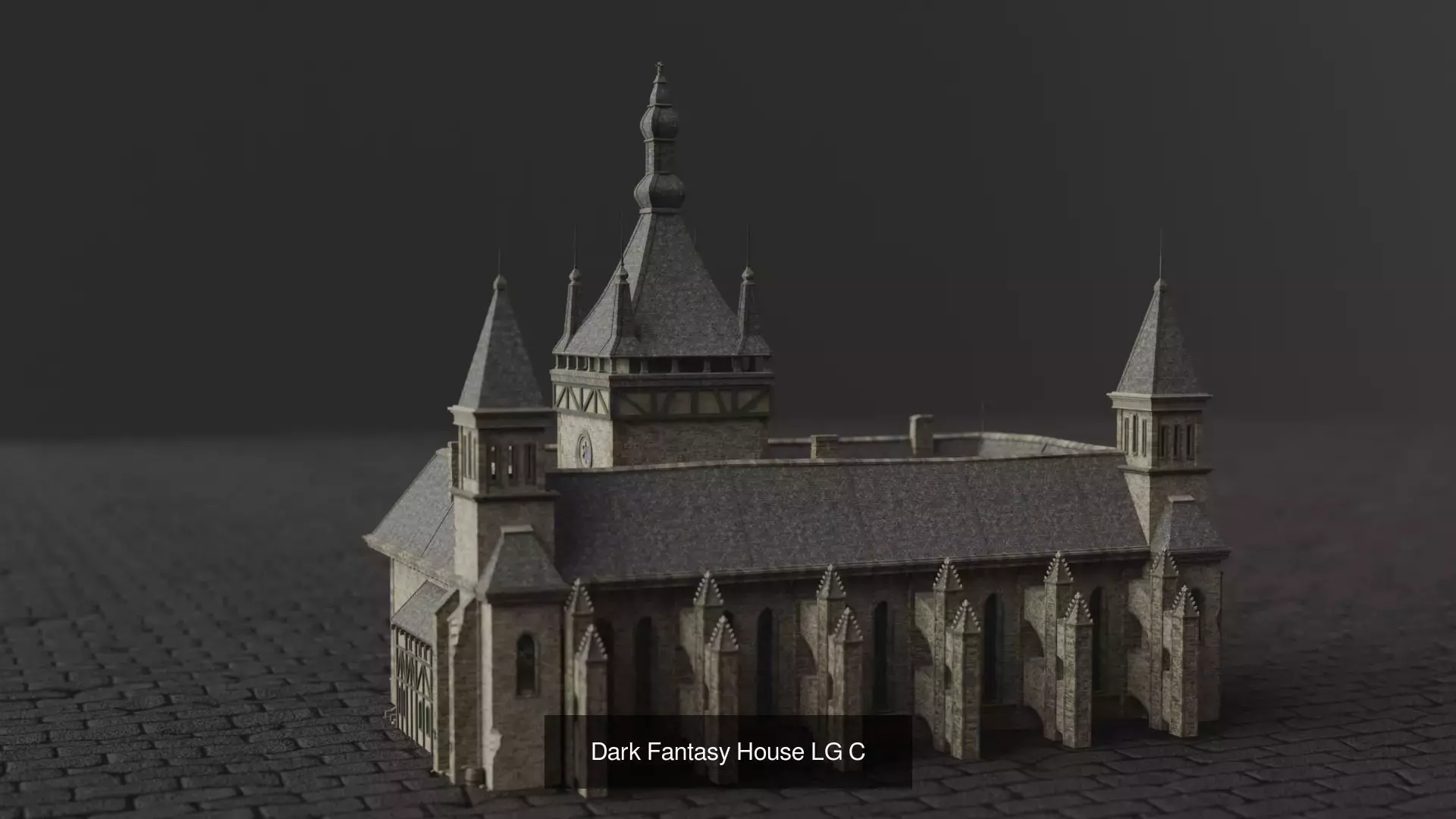Dark Fantasy House 3D Model Collection_8